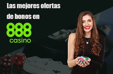 Una crupier que te ofrece en las manos un montón de fichas de la ruleta en 888casino.