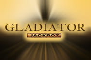 Vista previa de la slot Gladiator Jackpot en la que aparece un gladiador a contraluz en el escenario de un anfiteatro romano.